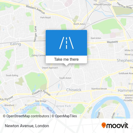Newton Avenue map