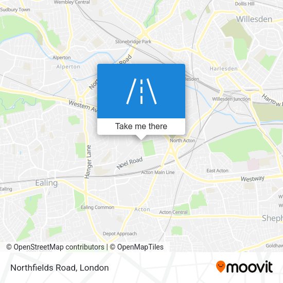 Northfields Road map