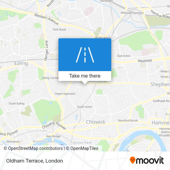 Oldham Terrace map
