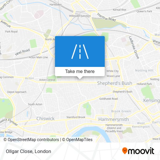 Ollgar Close map