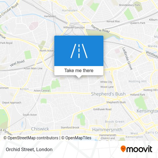 Orchid Street map