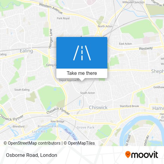 Osborne Road map