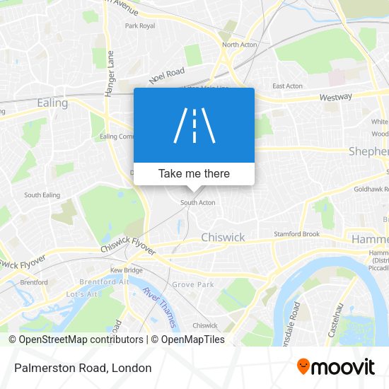 Palmerston Road map