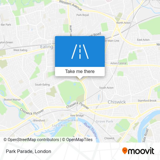 Park Parade map