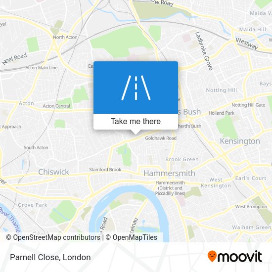 Parnell Close map