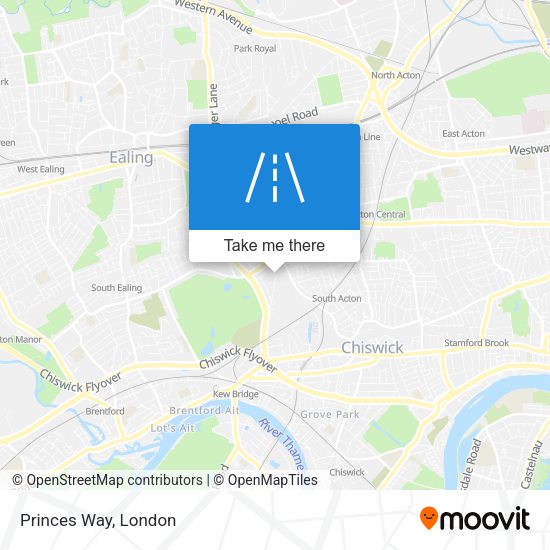 Princes Way map