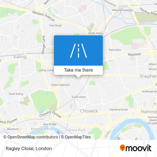 Ragley Close map