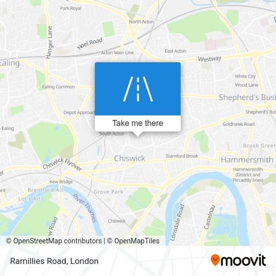 Ramillies Road map