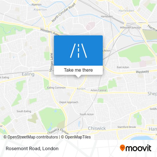 Rosemont Road map