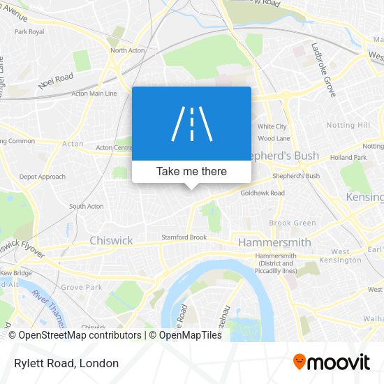 Rylett Road map