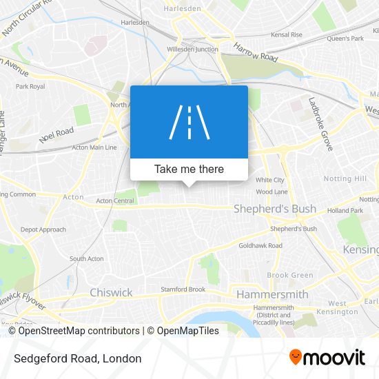 Sedgeford Road map
