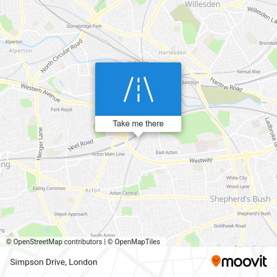 Simpson Drive map