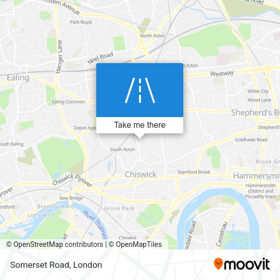 Somerset Road map