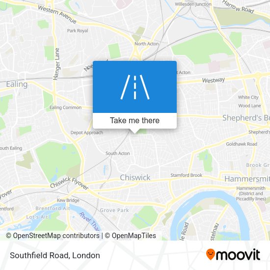 Southfield Road map