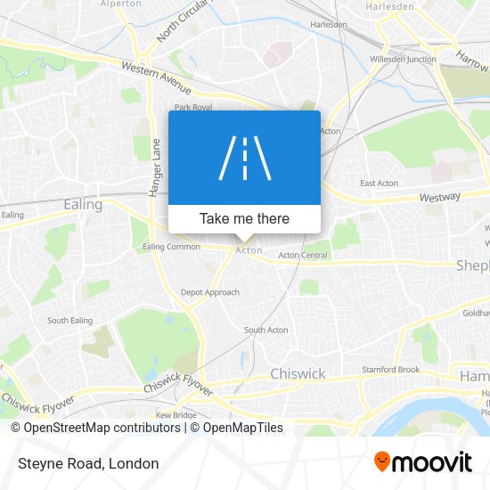 Steyne Road map
