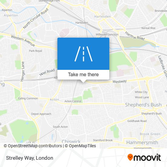 Strelley Way map