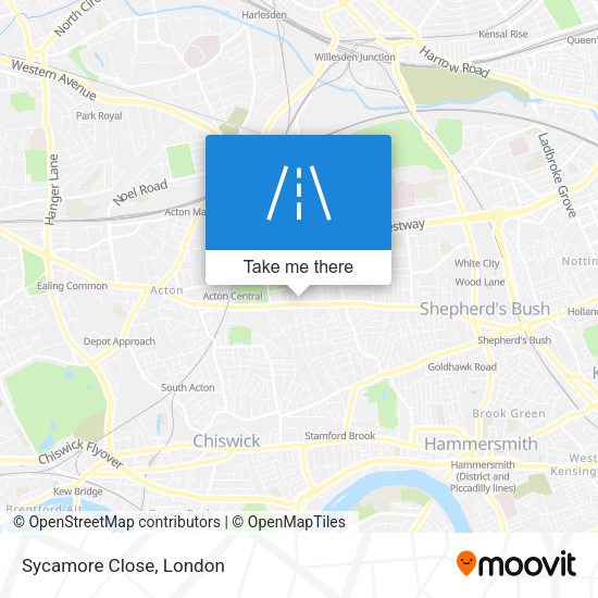 Sycamore Close map