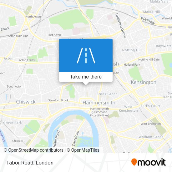 Tabor Road map