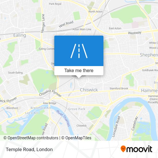 Temple Road map