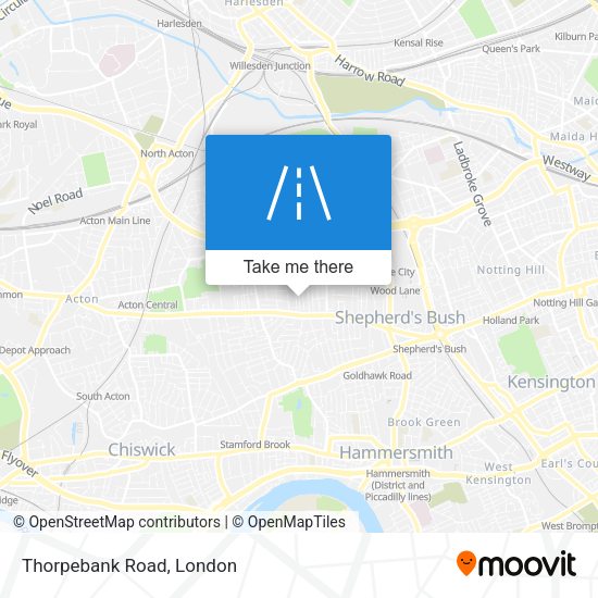Thorpebank Road map