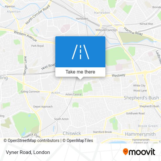 Vyner Road map