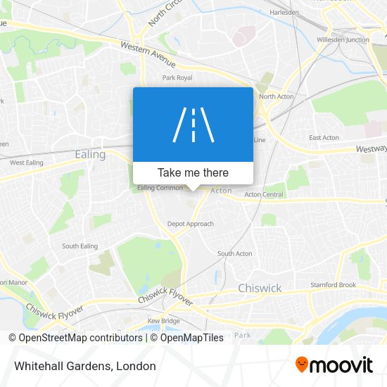 Whitehall Gardens map