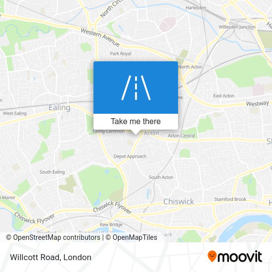 Willcott Road map