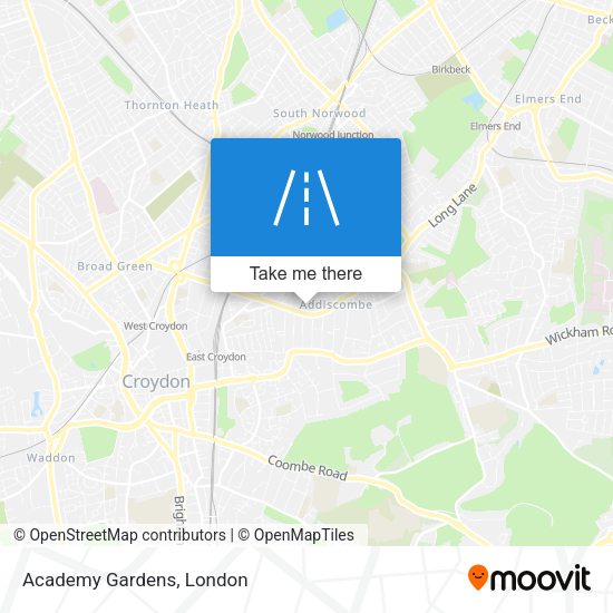 Academy Gardens map