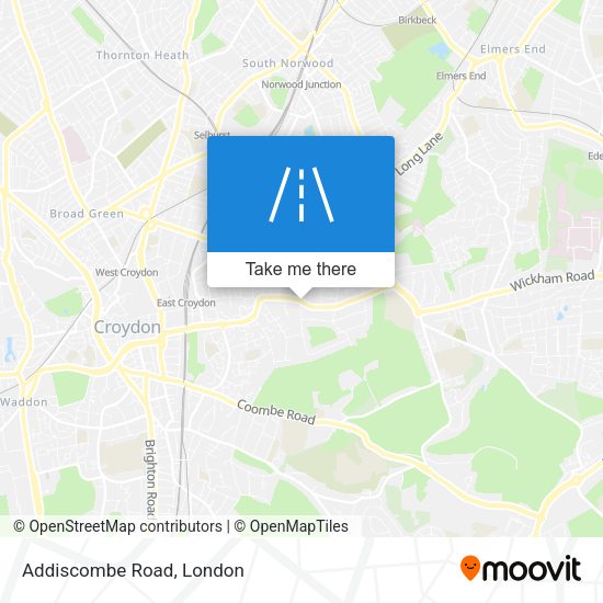 Addiscombe Road map