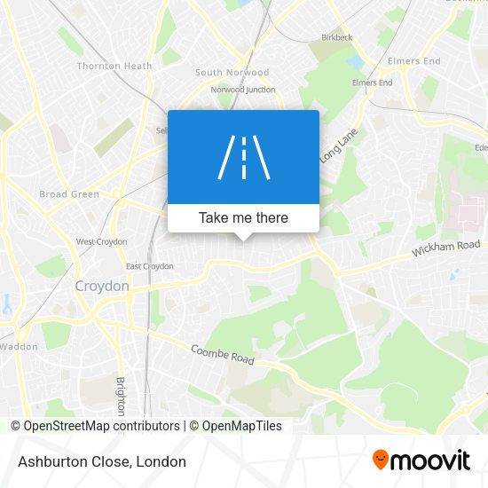 Ashburton Close map