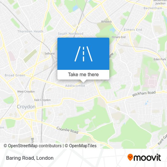 Baring Road map