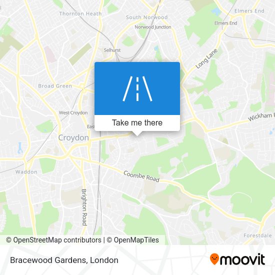 Bracewood Gardens map