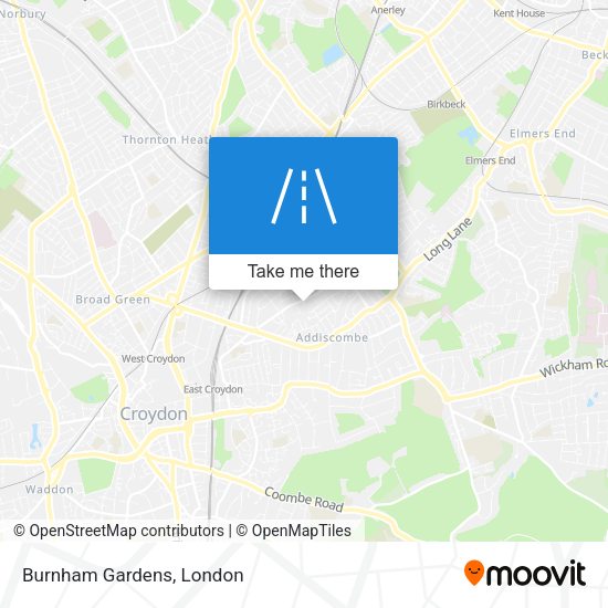 Burnham Gardens map