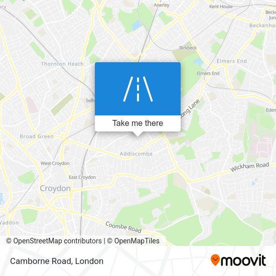 Camborne Road map
