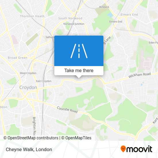 Cheyne Walk map