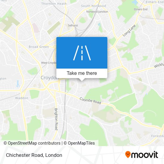 Chichester Road map