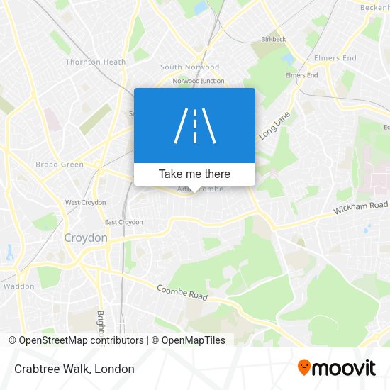 Crabtree Walk map