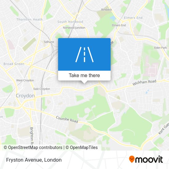 Fryston Avenue map