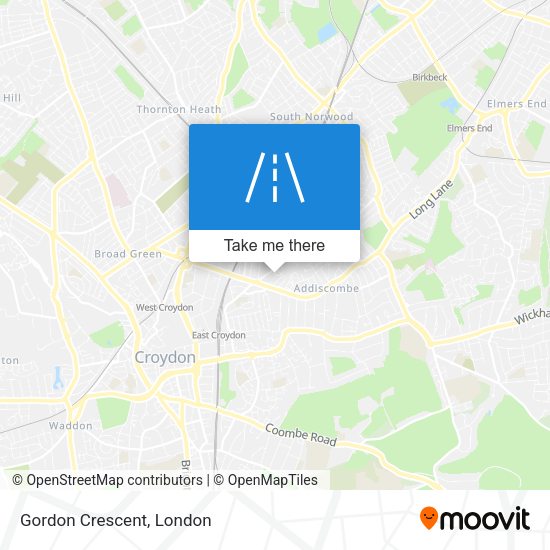 Gordon Crescent map