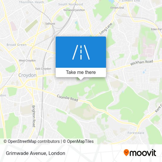 Grimwade Avenue map
