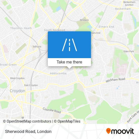 Sherwood Road map