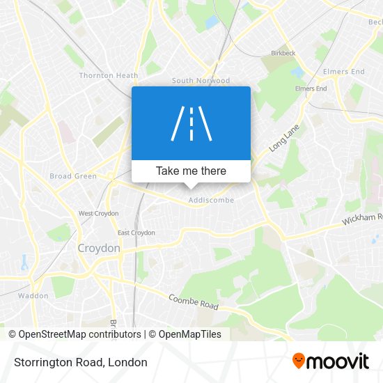 Storrington Road map