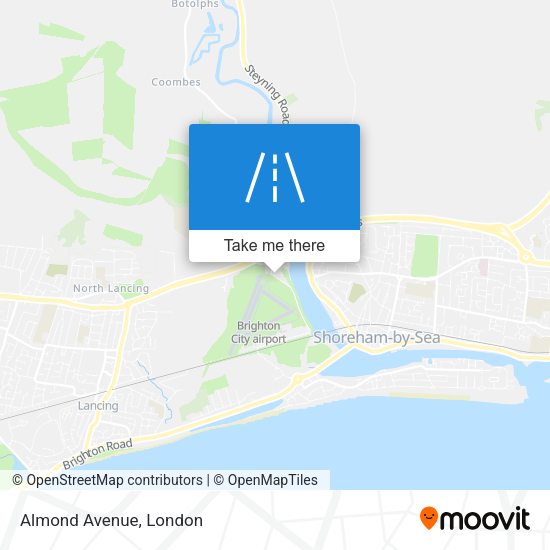 Almond Avenue map