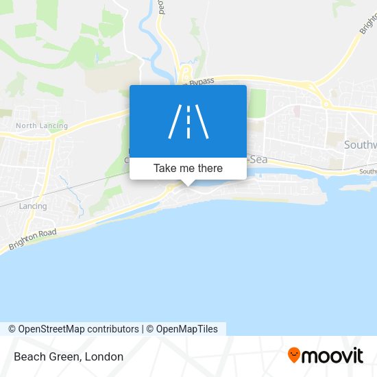 Beach Green map