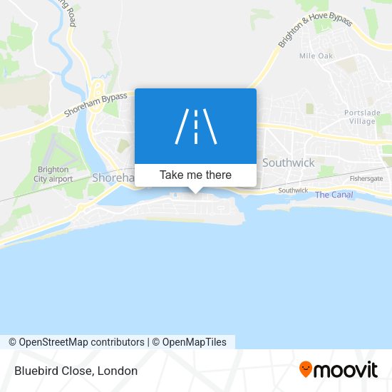 Bluebird Close map