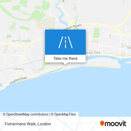 Fishermans Walk map