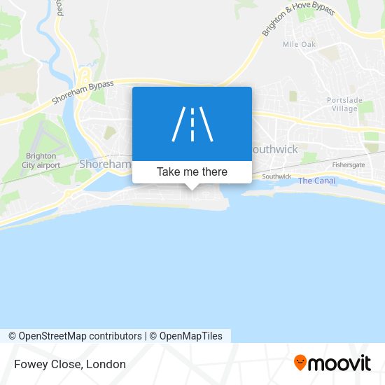 Fowey Close map
