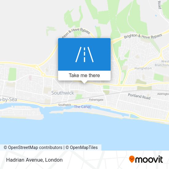 Hadrian Avenue map