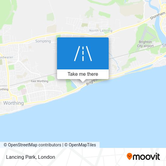Lancing Park map