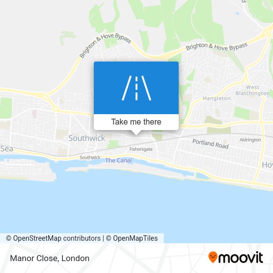 Manor Close map